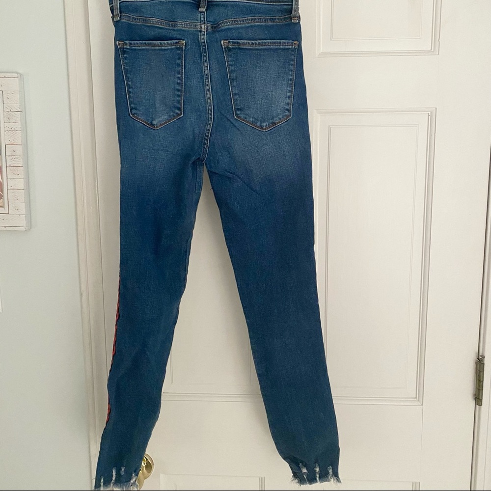 Abercrombie distressed-ankle skinny jeans, size 25 - Picture 4 of 4